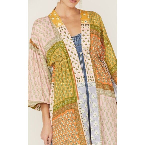 NWOT JEN'S PIRATE BOOTY WOMEN'S DAYDREAM MANON MULTICOLORED KIMONO - Picture 2 of 12